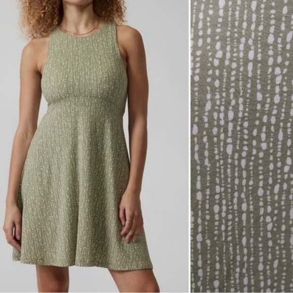 Athleta Santorini Thera Printed Dress Womens 
Pistachio Sleeveless 
Size: XL - Picture 6 of 6